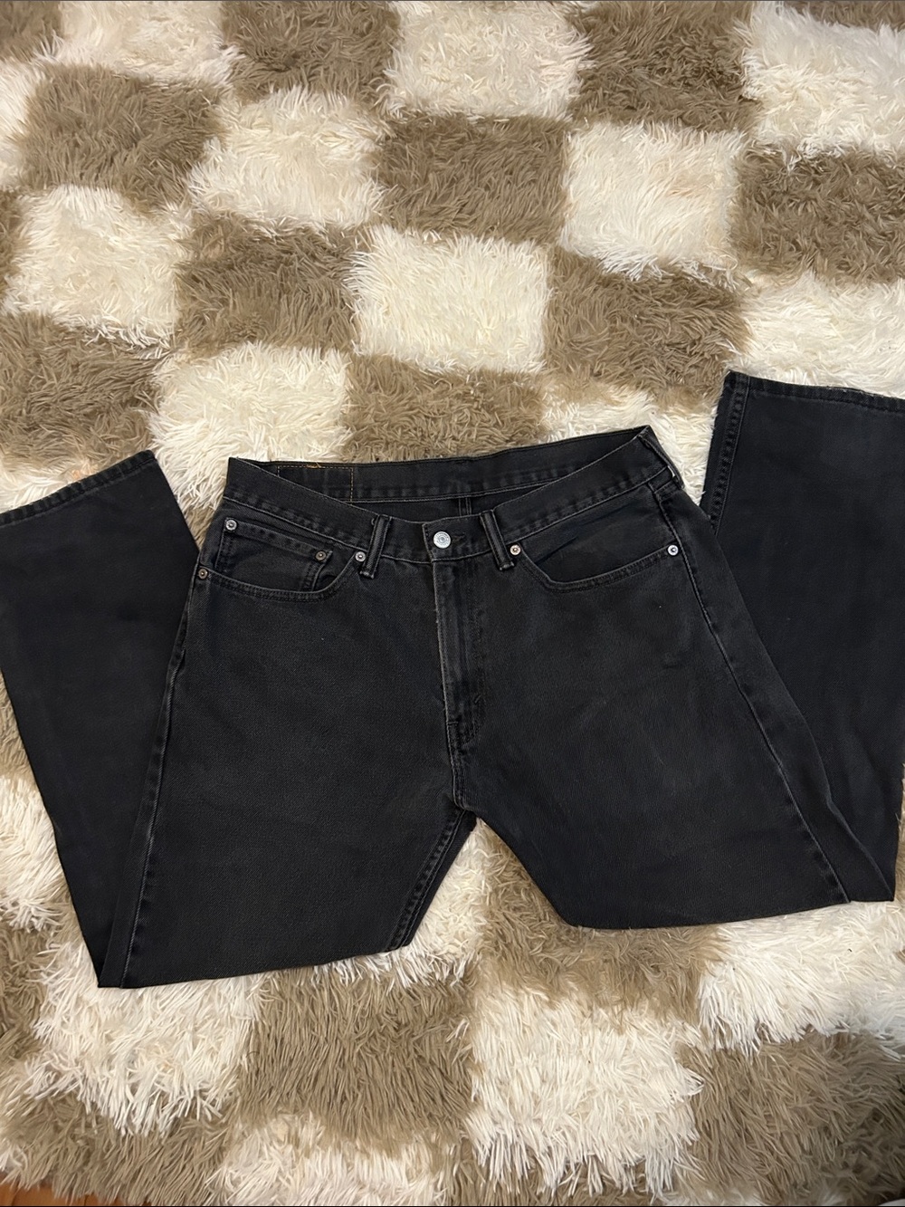 Black Men’s Straight-Leg Jeans